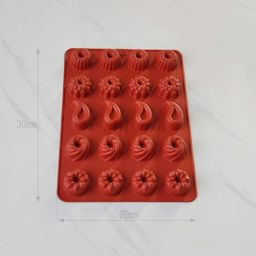 قالب سیلکونی حلوایی شیفوندار 20خانه کد813